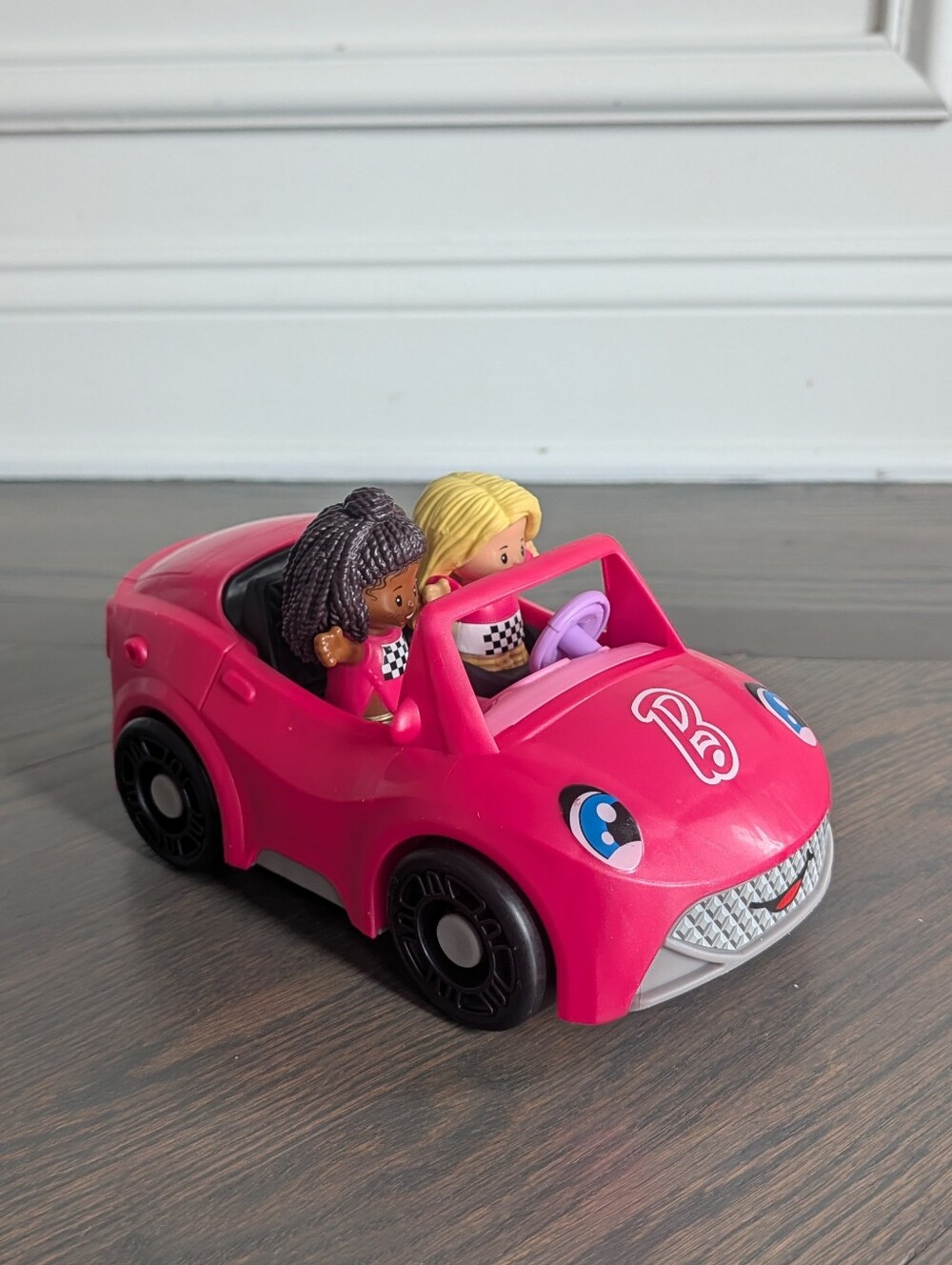 Fisher-Price Little People Barbie Convertible Sports Car Push-Along + 2 People